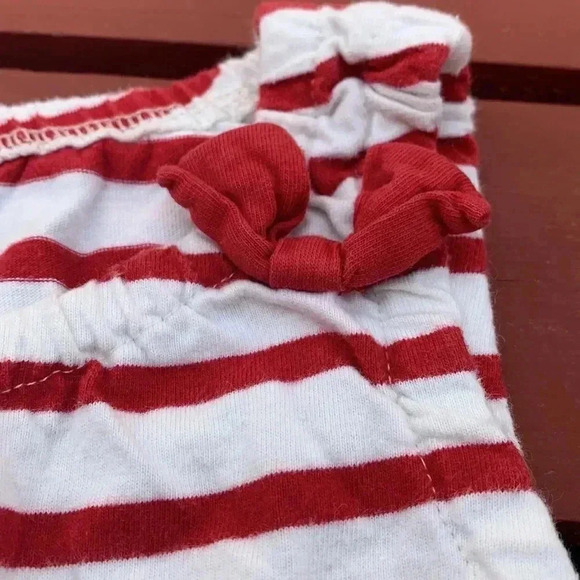 Five for 25 Source Unknown, white w red stripes, and leaves at the bottom dress - Picture 4 of 6